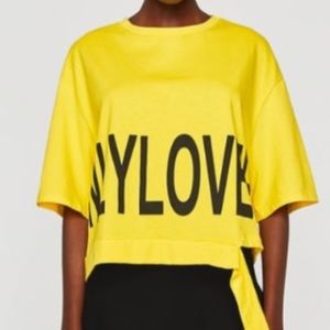 Zara ONLYLOVERS Cropped Tee